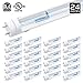 24-Pack of Hyperikon T8 LED Light Tube, 4ft, 18W (40W equivalent), 3000K (Soft White Glow), Single Ended Power, Clear, UL-Listed & DLC-Qualified [24 Tombstones Included]