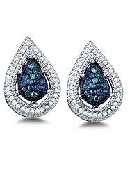 0.40 cttw. Diamond Fashion Earrings 14K White Gold