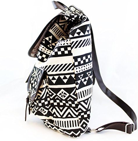 Winkine Durable Vintage Casual Lightweight Canvas Backpack - Travel School College Shoulder Bag / Bookbags / Daypack