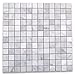 Carrara White Italian Carrera Marble Square Mosaic Tile 1x1 Honed