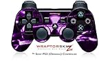 Sony PS3 Controller Skin Radioactive Purple