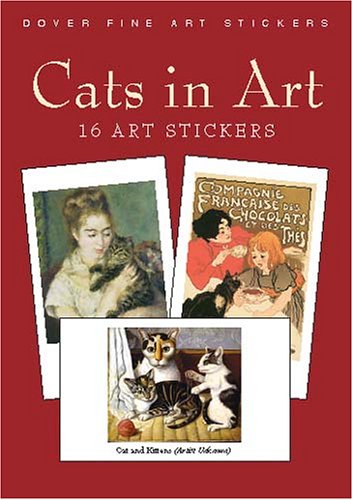 Dover Pubn Inc Cats in Art: 16 Art Stickers