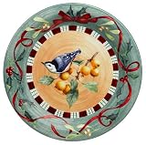 Lenox Winter Greetings Everyday Stoneware Nuthatch Dinner Plate