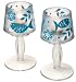 Precidio Luau Florentine Acrylic Candlelamps, Teal