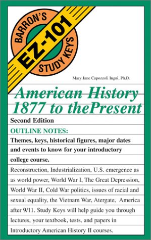 American History, 1877 to the Present (Barron's Ez-101 Study Keys) under Reconstruction in The Books Store