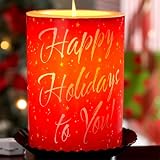 Review   / Happy Holidays to You Electric Flickering Candle
