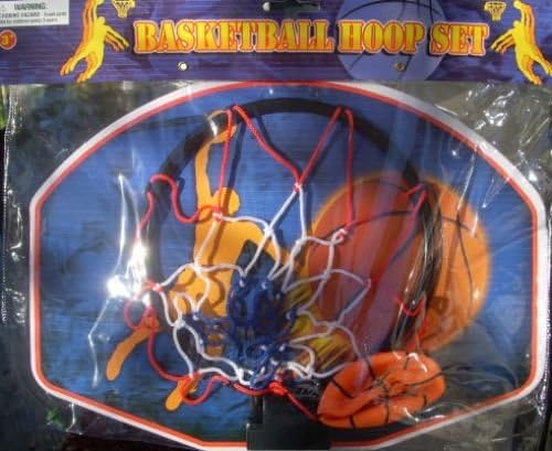 Small Basketeball and Hoop for Door or Wall Sticky Mount 7.25'' Basket
