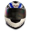 VCAN V136 Full-Face Helmet (Blue, Large)