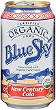 Blue Sky Organic Soda (New Century Cola, 12-Ounce Cans, Pack of 24)