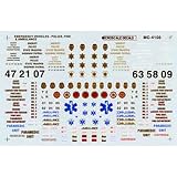 HO Emergency Vehicle Markings, Fire/Police 1970+