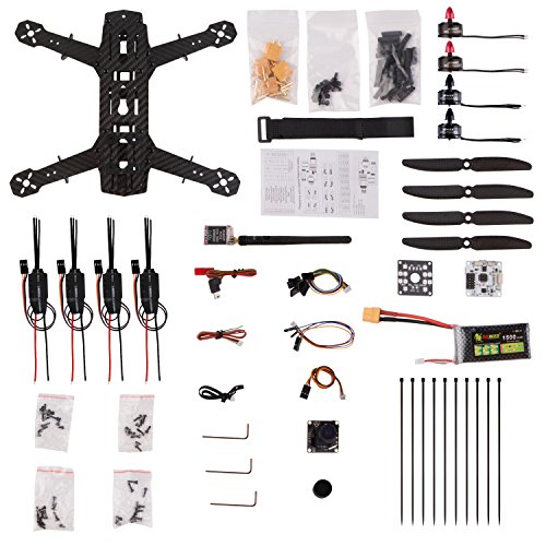 Yks diy 250 racing quadcopter full carbon fiber frame k…