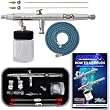 Master Airbrush&reg; Brand S622-SET Master S62 All-Purpose Precision Dual-Action Siphon Feed Airbrush Pro Set with 3 Nozzle Sets, With a (FREE) 6' Airbrush Hose & Now a (FREE) How to Airbrush Training Book to Get You Started, Published Exclusively By TCP Global.