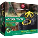 Members Mark Large Drawstring 39 Gallon Bags - 90ct