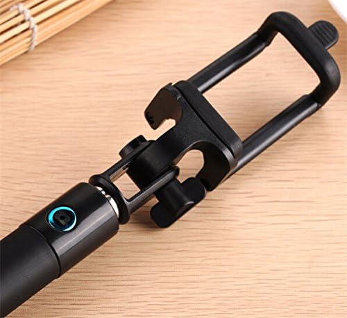 Selfie Stick, Compact Mini Foldable Wireless Bluetooth Extendable Monopod Selfie with built in Bluetooth remote shutter for Android & IOS Phones - fits into Jeans pocket - Charge, pair, fix and shoot for quick snap