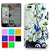 Durable Two Piece Front and Back Protective Hard Shell Crystal Cover Case for Apple iPod Touch 4th Generation + Mirror Screen Protector for Apple iPod Touch 4th Generation , Spring Blue Flower