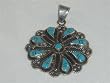 Turquoise Jewelry Silver Pendant - PD-0052