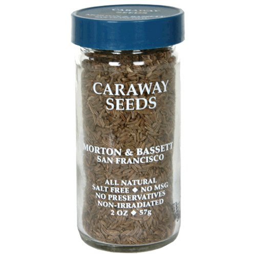 Morton & Bassett Caraway Seeds, .2-Ounce Jars (Pack of 3)
