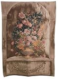 Hallmart Collectibles 60 by 44-Inch French Tapestry of an Antique Bouquet
