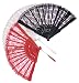 Black, Red or White Lace Costume Fan