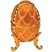 Faberge Style Musical Egg on Feet Gold Plays "Wedding March"