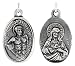 Sterling Silver St. Dismas Good Thief and Sacred Heart Medal 15/16