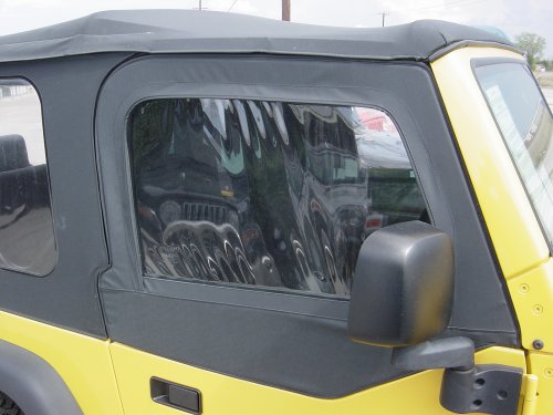 1997-2002 Jeep Wrangler TJ Black Soft Upper Door Skins