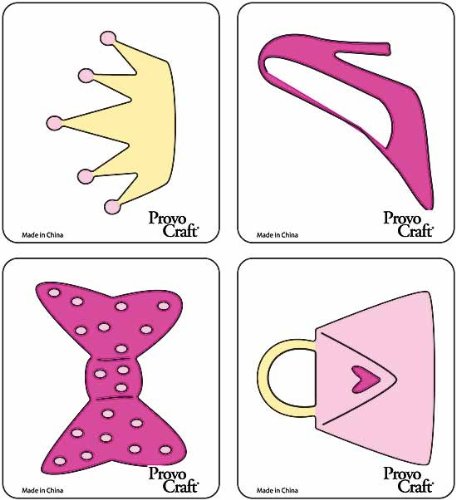 Cuttlekids Cutting Dies 4/Package, Girly Girl