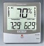Extech 445814 Stationary Hygro Thermometer Psychrometer with Audible Humidity Alert