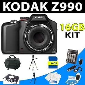 Buy Kodak Easyshare Max Z990 12mp Digital Camera (Black) + 16gb Complete Accessory Kit by Zm now!
