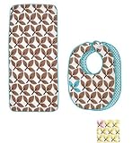 Clover in Robin Bib and Burp Cloth Set