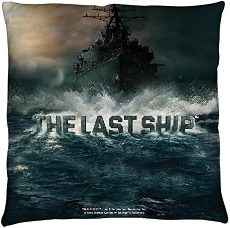 Last Ship Out To Sea Throw Pillow White 14X14