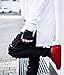 OLRIK Mens Hipster Hip hop Slim Fit Zipper Ripped Black Skinny Casual Pants