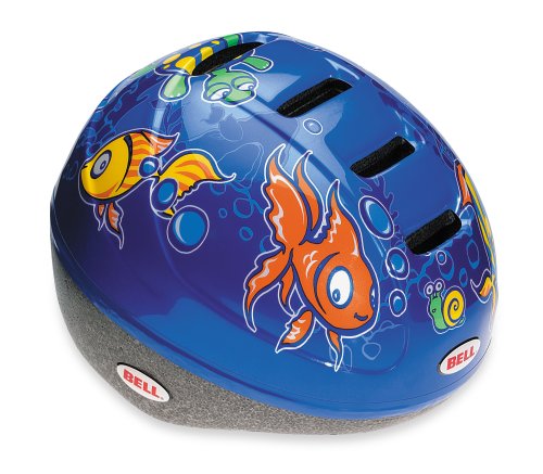 Childrens Toyshop  Toys : Bell Lil' Bell Shell Toddler/Kids' Bike Helmet (Blue Fish, Small/Medium)