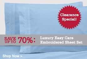 Luxurious 300TC Embroidered Sheet Set