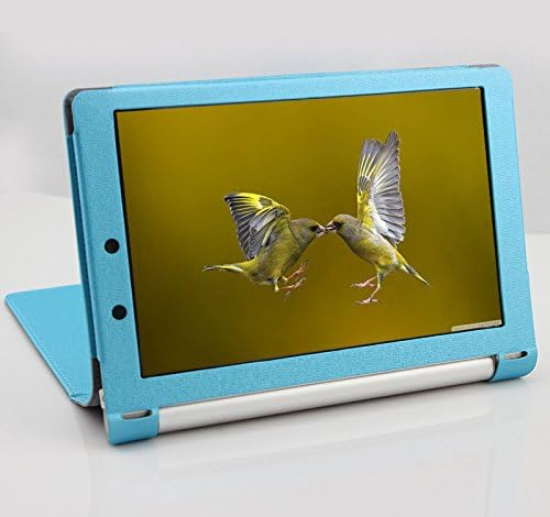 Kasionvi Lenovo Yoga Tablet 2 8 Inch Case, Slimbook Leather Folio Case Cover w/ Stand Cut-outs for Lenovo Yoga Tablet 2 8inch Android Version Tablet - Blue