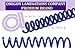 Spiral Binding Coils 6mm (Â¼ x 15-inch Legal) 4:1 [pk of 100] PMS Reflex Blue