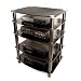5-Shelf Media Component Stand - Black