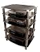 5-Shelf Media Component Stand - Black