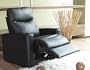 Showtime Collection Black Leather Motion Home Theater Chair Recliner