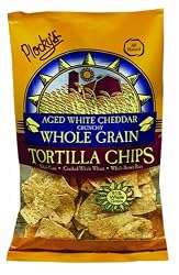 Plocky's Tortilla Chips, Aged White Cheddar, 6.5-Ounce Bags (Pack of 12)