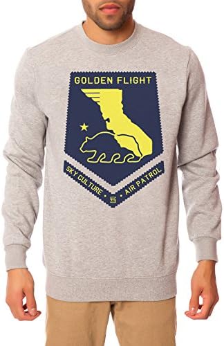 Sky Culture Men's Golden Flight Crewneck Sweatshirt Medium Gray