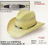 Stetson "La Cienega" Vented Raffia Straw Cowboy Hat