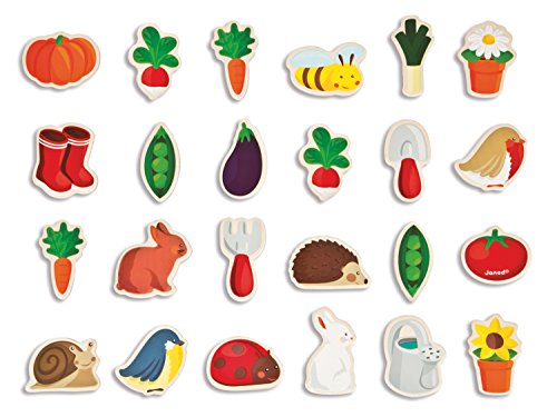 Janod Set of 24 Garden Magnets