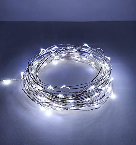 Honey Bunny Starry String Lights, Cool White LED's on a Flexible Sliver Wire