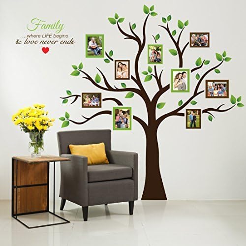 Timber Artbox Large Family Tree Photo Frames Wall Decal - The Sweetest Highlight of Your Home and Family by Timber Artbox
