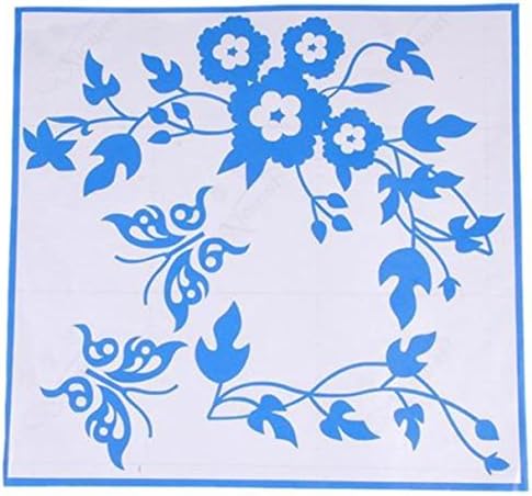 Blue Butterfly Flower Bathroom Bath Toilet Laptop Wall Decals Kids Room Wall Sticker Decor