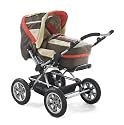 CHIC 4 BABY 100 85 - Alu-Kombi Kinderwagen Viva coffee / red