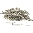 75 Bar Pin Backs Closed Clasp Hat Name Badge Parts