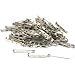 75 Bar Pin Backs Closed Clasp Hat Name Badge Parts