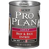 Pro Plan Canned Dog Food, Senior Beef and Rice Entrée Morsels in Gravy (Pack of 12 13...